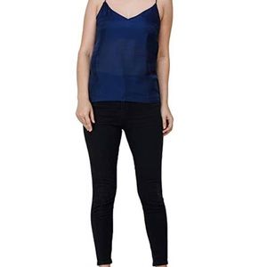 Skies Are Blue Curvy 2X double lined cami navy blue NWT